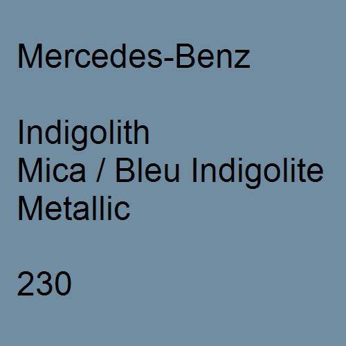 Mercedes-Benz, Indigolith Mica / Bleu Indigolite Metallic, 230.